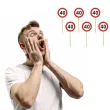 pikery urodziny 40 traffic birthday 6 szt