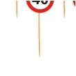 pikery urodziny 40 traffic birthday 6 szt