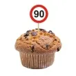 pikery urodziny 90 traffic birthday 6 szt