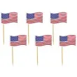 pikery usa amerykanskie flagi 6 szt