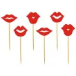 pikery usta mix czerwone 6 szt