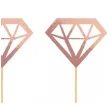pikery wieczor panienski diamenty rose gold dekolo 10 5 cm 6 szt