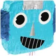 piniata robot glowa niebieski godan 32 5 x 30 cm