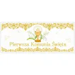 plakat komunia ihs pierwsza komunia swieta z kielichem i ornamentem deco mariage 60x25 cm