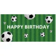 plakat pilka nozna happy birthday zielony congee 70x33 cm