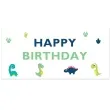 plakat wesole dinozaury happy birthday congee 70x33 cm
