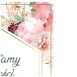 plakat witamy gosci weselnych piwonie 34x48 cm toledo