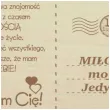 pocztowka milosc moja jedyna drewniana 140x90 mm