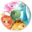 podkladki drewniane dino baby mix 6 szt