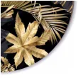 podkladki drewniane liscie palmy zloto czarne 6 szt