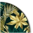 podkladki drewniane liscie palmy zloto zielone 6 szt