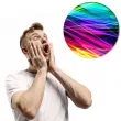 podkladki drewniane neonowe swiatlo mix 6 szt