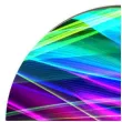 podkladki drewniane neonowe swiatlo mix 6 szt