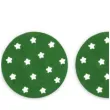 podkladki filcowe gwiazdki pod kubek zielone partypal 6 szt