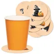 podkladki papierowe halloween cukierek albo psikus z kotem 9 5 cm 12 szt
