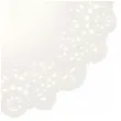 podkladki pod talerze dekoracje na stol na komunie chrzest urodziny biale 35 5 cm 50 szt