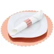 podkladki pod talerze lustrzane falbanki rose gold dekolo 32 cm 6 szt