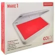 poduszka do stempli make 1 pudelko nasaczona czerwona jasna tusz wodny colop 90 x 50 mm