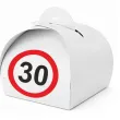 podziekowania dla gosci pudeleczka na slodycze 30 urodziny traffic birthday 7 5 x 6 5 cm 6 szt