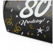 podziekowania dla gosci pudeleczka na slodycze 80 urodziny glamour birthday 7 5 x 6 5 cm 6 szt