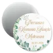 podziekowania na komunie dla gosci magnes eukaliptus beauty personalizacja pamiatka 5 6 cm