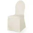 pokrowiec na krzes o classic matowy cappuccino partydeco 1 szt