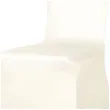 pokrowiec na krzeslo classic matowy kremowy partydeco 1 szt