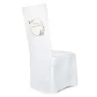 pokrowiec na krzeslo komunia swieta mietowa geometria