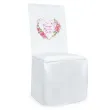pokrowiec na krzeslo komunia swieta rozowe serce