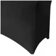 pokrowiec na stol bankietowy dekoracja na urodziny sylwestra kolacje czarny 183x76x74 cm