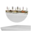pokrowiec na stol bankietowy dekoracja na urodziny wesele komunie kolacje bialy 183x76x74 cm