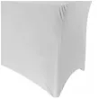 pokrowiec na stol bankietowy dekoracja na urodziny wesele komunie kolacje bialy 183x76x74 cm