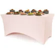 pokrowiec na stol bankietowy dekoracja na urodziny wesele komunie kolacje rozowy 183x76x74 cm