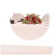pokrowiec na stol bankietowy dekoracja na urodziny wesele komunie kolacje rozowy 183x76x74 cm