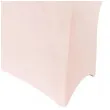 pokrowiec na stol bankietowy dekoracja na urodziny wesele komunie kolacje rozowy 183x76x74 cm