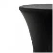 pokrowiec na stol koktajlowy czarny partydeco 110 x 80 cm