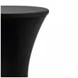 pokrowiec na stol koktajlowy czarny partydeco 110 x 80 cm