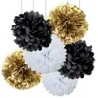 pompon bibulowy classic bialy 25 cm
