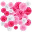 pompon bibulowy classic bialy 25 cm