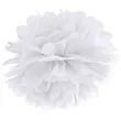 pompon bibulowy classic bialy 25 cm