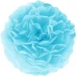 pompon bibulowy classic blekitny partypal 15 cm