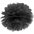 pompon bibulowy classic czarny 25 cm