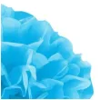pompon bibulowy classic niebieski partypal 15 cm
