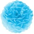 pompon bibulowy classic niebieski partypal 35 cm