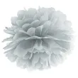 pompon bibulowy classic srebrny partydeco 35 cm