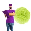 pompon bibulowy classic zielony partypal 15 cm