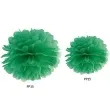 pompon bibulowy classic zielony szmaragdowy partydeco 35 cm