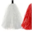 pompon czirliderka bialo czerwoni 38 cm 2 szt