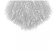 pompon czirliderka bialy partytino 40 cm 2 szt