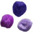 pompony pluszowe akrylowe fioletowe mix titanum 25 mm 30 szt